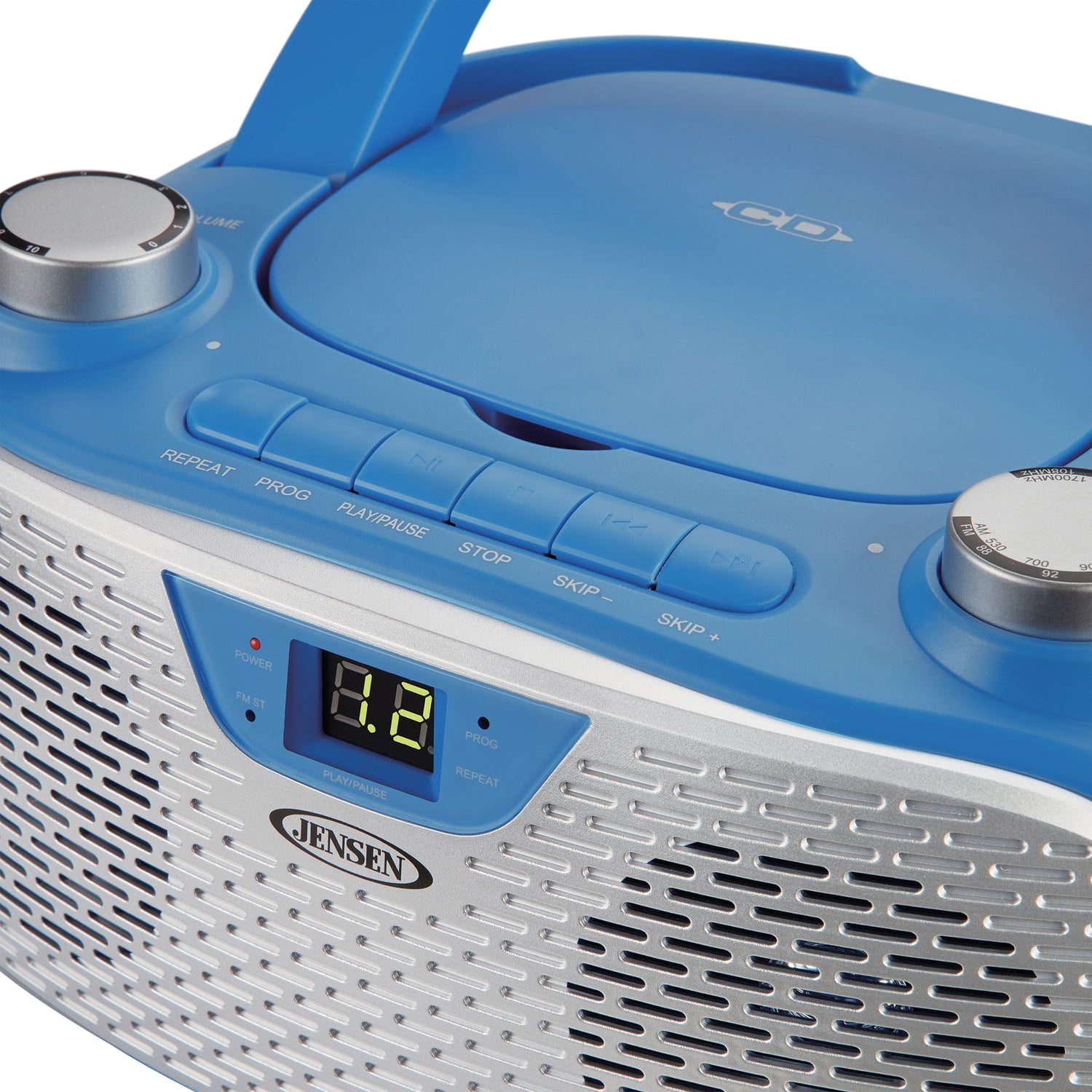 CNBLUE　CD Jensen Bluetooth MP3 Boombox, Blue, CD-485-BL - Walmart.com