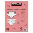 Kirkland Signature Size 4 Baby Diapers (2237 Pounds), 198 Count Pack