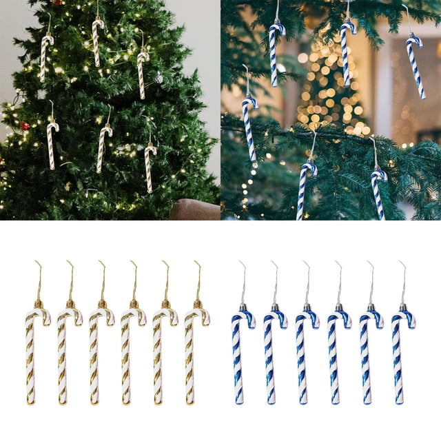 Adorno colgante de bastón de caramelo perfecl para decoración de Navidad