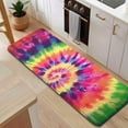 thumbnail image 5 of Colorful Tie Dye Pattern Kitchen Rug Mat,Kitchen Runner Rugs Non Skid Washable,Decorative Kitchen Floor Mats for Kitchen,Sink,Laundry,17"x47.2", 5 of 7