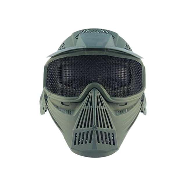Full Face Metal Mesh Airsoft Mask, Tactical Goggles Protection for Paintball, Airsoft Games, Adjustable Strap