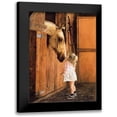 thumbnail image 1 of Harrison, Lesley 14x18 Black Modern Framed Museum Art Print Titled - Little Visitor, 1 of 5