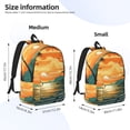 thumbnail image 2 of Naloa Tropical Sunset Paradise Print Durable Canvas College Rucksack,Laptop Excursion Backpack,Travel Notebook School Backpack,Bookbag For Men Women, 2 of 5