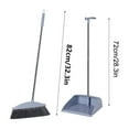 thumbnail image 3 of Usbinx Life Long Handle Broom And Dustpan Squeegee Set Office Home Kitchen Floor Cleaning 1 Set Stainless Steel Pipe 35.46in Broom 28.34in Dustpan, 3 of 7