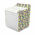 thumbnail image 2 of Carnival Washer Cover, Vivid Feathers in the Colors of Mardi Gras Symbolic, Suitable for Dryer and Washing Machine, 29" x 28" x 40", Multicolor, by Ambesonne, 2 of 3