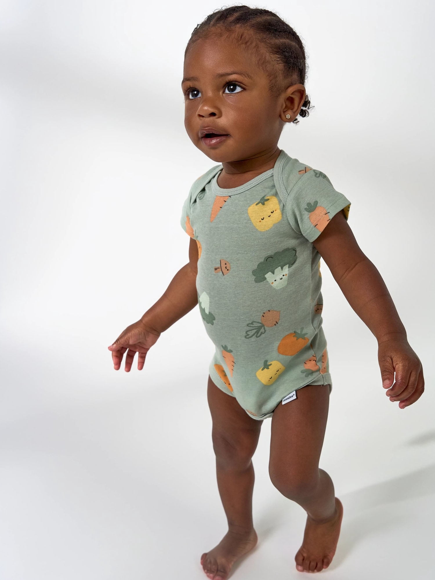 Gerber Baby Neutral Short Sleeve Onesies, 8-Pack, Sizes 0/3 Newborn - 12 Months