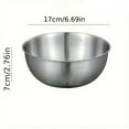 thumbnail image 3 of 3-Piece Stainless Steel Mixing Bowl Set Kitchen Baking Prep Bowls 304 Stainless Steel Nesting Bowls for Cooking Food Storage and Multipurpose Use in Home Restaurants and Meal Prep, 3 of 5