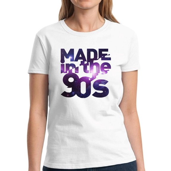 Made in the 90's Galaxy Shirt for Women - S M L XL 2XL 3XL Retro Costume 90s Graphic Tee - T-Shirt 90s Party Tee Gift