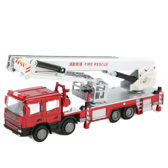 Model Ascending Fire Truck Toy, 1:50 Fire Truck Toy Safe Decorative For Home