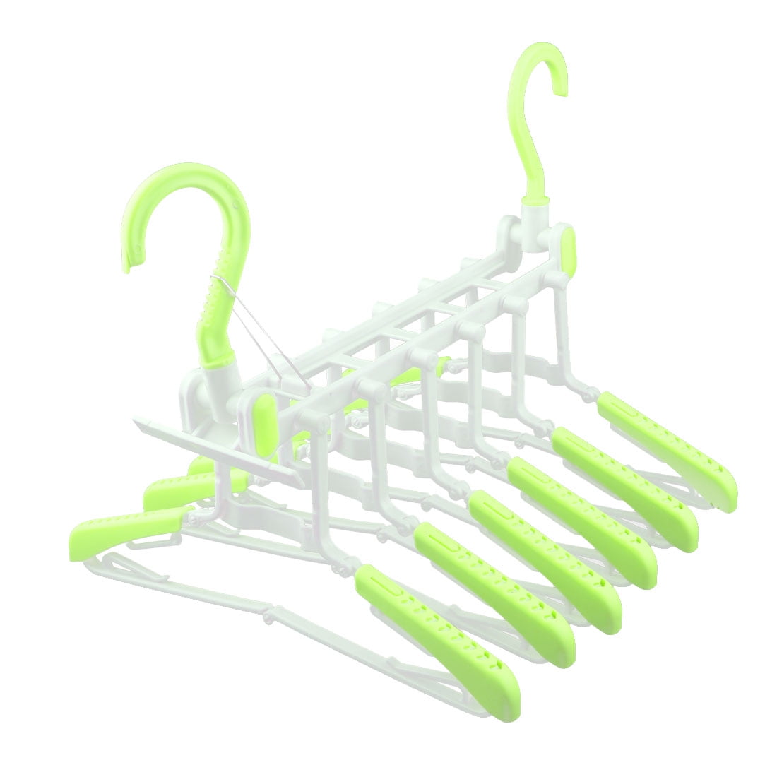 Plastic Wardrobe Foldable Multifunction 6 Hangers Clothes Hanging