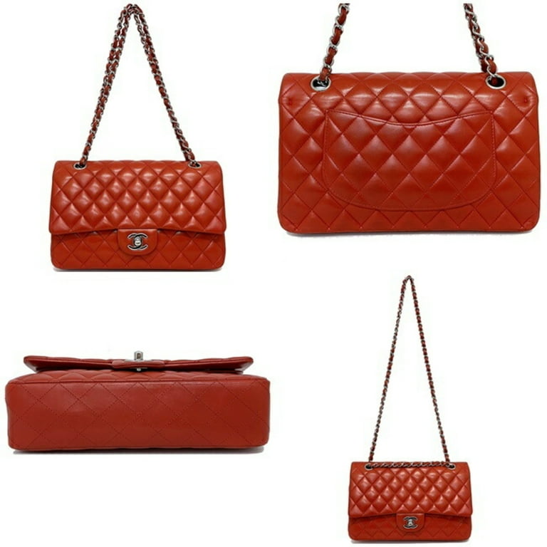 Chanel Chain Shoulder Bag 25 Red Matrasse A01112 W Flap Leather Lambskin  15s CHANEL Coco Mark Turn Lock Quilted Double Handbag | eLADY Globazone