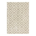 thumbnail image 3 of Unique Loom Trellis Shag Collection Area Rug - Ruth (4' x 6' Rectangle Beige/Light Brown), 3 of 11