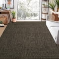thumbnail image 7 of Washable Area Rug Print Braided Area Rug for Living Room Farmhouse Solid Printed Weaving Accent Rug Non-Slip Stain Resistant Floor Cover Throw Carpet for Home Decor, Brown, 3' x 5', 7 of 7