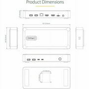 USB4 Docking Station, USB-C 40Gbps, up to Dual 4K 60Hz HDMI, Multi-Monitor Dock, 6-Port USB Hub, 2.5GbE, 100W Power Delivery
