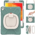 thumbnail image 5 of Funda con soporte de anillo ajustable para iPad de 9,7 pulgadas (2018) con correa para el hombro, gran soporte de anillo ajustable, protección contra golpes., 5 of 5