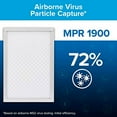 thumbnail image 2 of Filtrete 16x25x1 AC Furnace Air Filter, MERV 13, MPR 1900, Premium Allergen, Bacteria&Virus Filter, 3-Month Pleated 1-Inch Electrostatic Air Cleaning Filt, 2 of 10