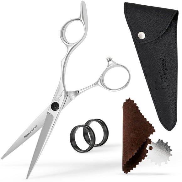 Fagaci Tijeras profesionales para el cabello, 6 cuchillas extremadamente afiladas, cuchillas de corte fino, tijeras para cortar el cabello, tijeras profesionales para el cabello, juego de tijeras de p