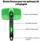 thumbnail image 3 of Cepillo autolimpiante, adecuado para perros y gatos de pelo largo, cepillo para peinar el pelo interior de mascotas, la eficiencia de eliminación del pelo muerto puede alcanzar el 95% Rojo Verde, 3 of 5