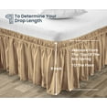 thumbnail image 5 of SGI Bedding 18 Inch Wrap Around Bed Skirt | Microfiber Bed Skirt | Fade Resistant, Wrinkle Free, Anti-static, Decorative, Extra Storage Space, Clutter-Free | King, Taupe, 5 of 8