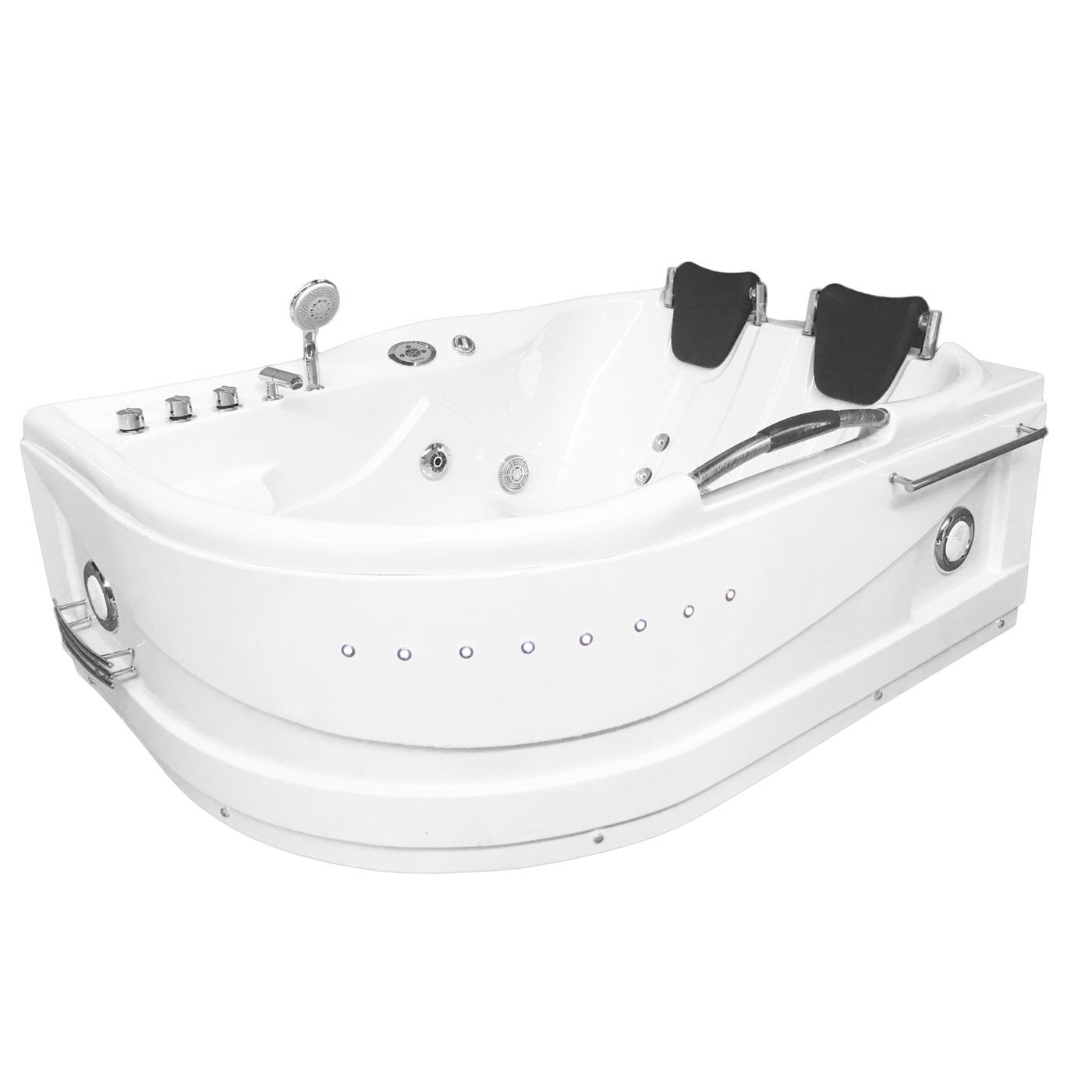 Hot tub white 67″ X 47″ double pump with Heater – Maui