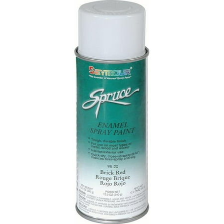 New Seymour General Use Spruce Enamels Spray Paint, Brick Red