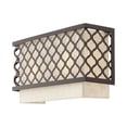 thumbnail image 2 of Livex Lighting Arabesque 2 Light ADA Wall Sconce in English Bronze, 2 of 12