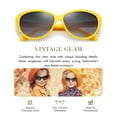 thumbnail image 4 of Giselle Cat Eye Rhinestone Kids Retro Sunglasses for Teens Girls Children Age 6-14 Trendy Glasses, 4 of 7