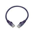 thumbnail image 2 of Tripp Lite 1ft Cat6 Gigabit Snagless Molded UTP Patch Cable (RJ45 M/M), Purple, 2 of 5