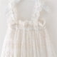 thumbnail image 4 of Odeerbi Niñas Verano Floral Tul Tutu Vestido Tank Vestido Cake Puffy Vestido Sin Mangas Tirante Malla Vestido de Sol, 4 of 5