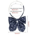 thumbnail image 2 of INSPIRE CHIC Women's Polka Dots Pre-tied Adjustable Straps Bow Ties for Uniform Casual Navy Blue, 2 of 5