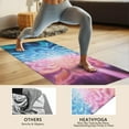 thumbnail image 4 of Colorful Burst Pattern Hot Yoga Mat Towel Non Slip for Hot Yoga - Quick-Drying Yoga Mat Cover with 4 Corner Pockets with Travel Bag - Hot Yoga Towel Non Slip Grip Moisture Wicking Sweat 70"x26", 4 of 6