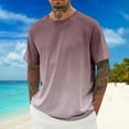 thumbnail image 3 of Mens T-Shirts Summer Raglan Short Sleeve Crewneck Lightweight Breathable Gradient Color Casual T Shirt, 3 of 5
