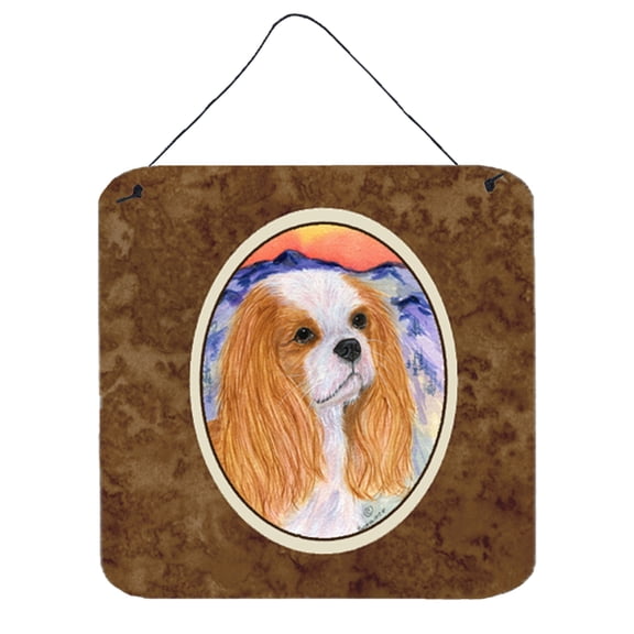 Carolines Treasures SS8164DS66 Cavalier Spaniel Aluminum Metal Wall or Door Hanging Prints, 6 x 6", Multicolor