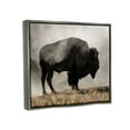 thumbnail image 2 of Stupell Industries Powerful Bison Grazing Foggy Rural Pasture Photography Photograph Luster Gray Floating Framed Canvas Print Wall Art, Design by Danita Delimont, 2 of 5