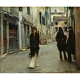 thumbnail image 3 of Sargent, John Singer 23x20 Black Modern Framed Museum Art Print Titled - Street in Venice, 1882, 3 of 5