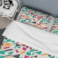 thumbnail image 4 of Designart 'Retro Geometric Design III' Mid-Century Modern Duvet Cover Set, 4 of 4