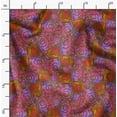 thumbnail image 2 of Soimoi Brown Silk Fabric Shells Ocean Print Fabric by Yard 42 Inch Wide, 2 of 6