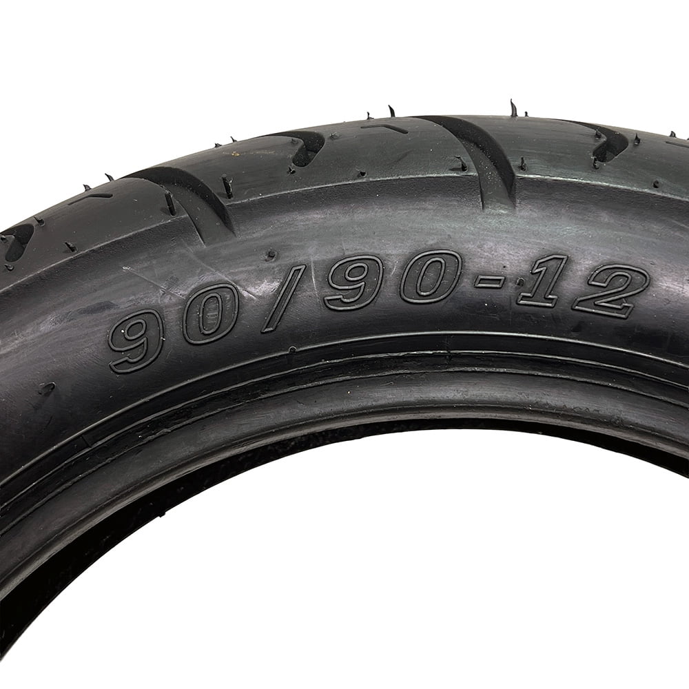 Motorcycle Scooter Tire 90/90-12 - Tubeless Front/Rear, 12 inches rim (P132A)