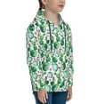 thumbnail image 3 of Lsque Cactus Plants Patten Youth Hoodie Sweatshirt Pullover with Kangaroo Pocket Boys and Girls Hoodie Warm Hoodie for Kids-Small, 3 of 6