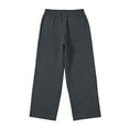 thumbnail image 6 of GrmtClth Mens Loose Fit Wide Leg Trousers Elastic Waist Drawstring Lightweight Breathable Casual Pants for Summer Vacation Dark Gray 2XL, 6 of 8