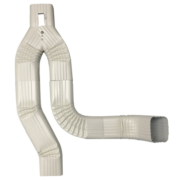 Offset Downspout Diverter for Rain Barrels (2X3, ALMOND)