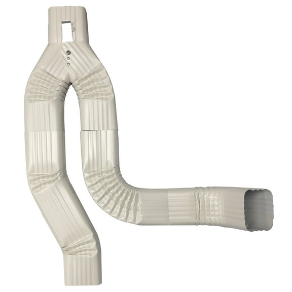 Offset Downspout Diverter for Rain Barrels (2X3, ALMOND)