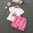 thumbnail image 2 of KEXE Ropa Para NiñA Baby Girls' Clothing Sets Toddler Girls Clothes Summer Outfits Baby Kids Short Sleeve T-Shirt Tops Shorts Sets, 2 of 4