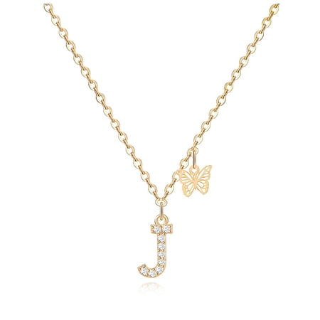 DESIGNICE 2026 New Initial Necklaces for Women,Durable Stainless Steel Chain Gold Necklace for Women,Anti Oxidation Letter Necklace for Women,Gold,Stylej