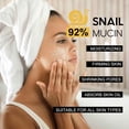 thumbnail image 4 of Crema hidratante con suero de mucina de caracol, crema facial hidratante con mucina de caracol para mujeres, crema Advanced Snail 92 Alls One, crema facial hidratante para piel seca y sensible (50 ml), 4 of 5