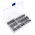 thumbnail image 4 of Écrou Hexagonal Autobloquant en Acier Inoxydable Assortiment de Boulons en Nylon M3-m12 Gl(Argent)(170 Pcs), 4 of 5