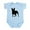 Sky Blue, variant on CafePress - French Bulldog Silhouette Baby Light Bodysuit - Baby Light Bodysuit, Size Newborn - 24 Months