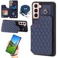thumbnail image 1 of Case for Samsung Galaxy S22 Plus, Detachable Crossbody Strap Wallet Case with Card Slots, Stand Ring Flip PU Leather Protective Cover Lanyard for Women for Samsung Galaxy S22 Plus, Darkblue, 1 of 12