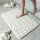 thumbnail image 5 of Alfombras de baño de adoquines, absorbentes, antideslizantes, de espuma, lavables a máquina, súper absorbentes, acogedoras alfombrillas de baño para baño (blanco, 16.0 x 24.0 in), 5 of 5