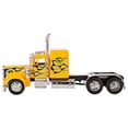 thumbnail image 4 of Peterbilt 389/Kenworth W900 Semi Truck Die Cast Toy - 1:32 Scale Yellow with Blue Flames, 4 of 4